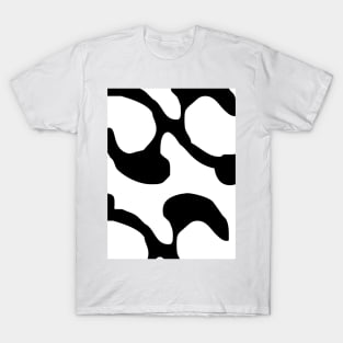 Black and white swirl pattern T-Shirt